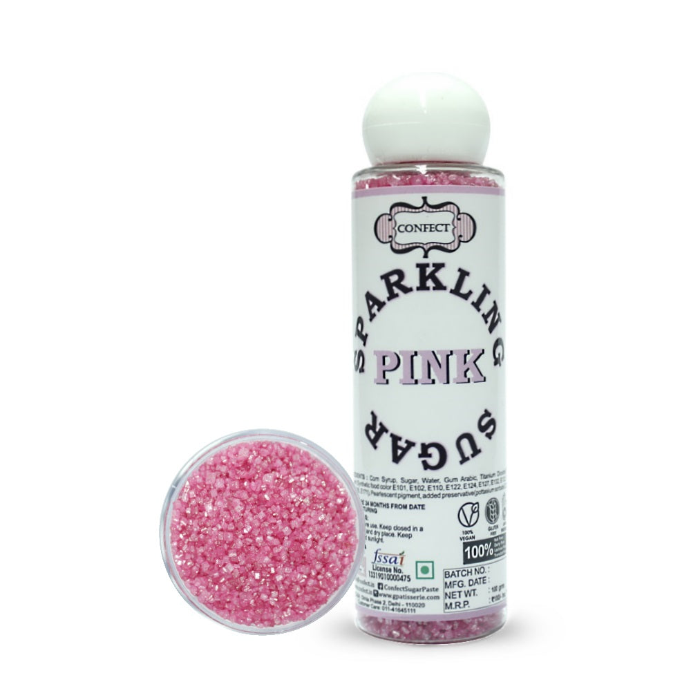 pink sparkling sugar100 gms