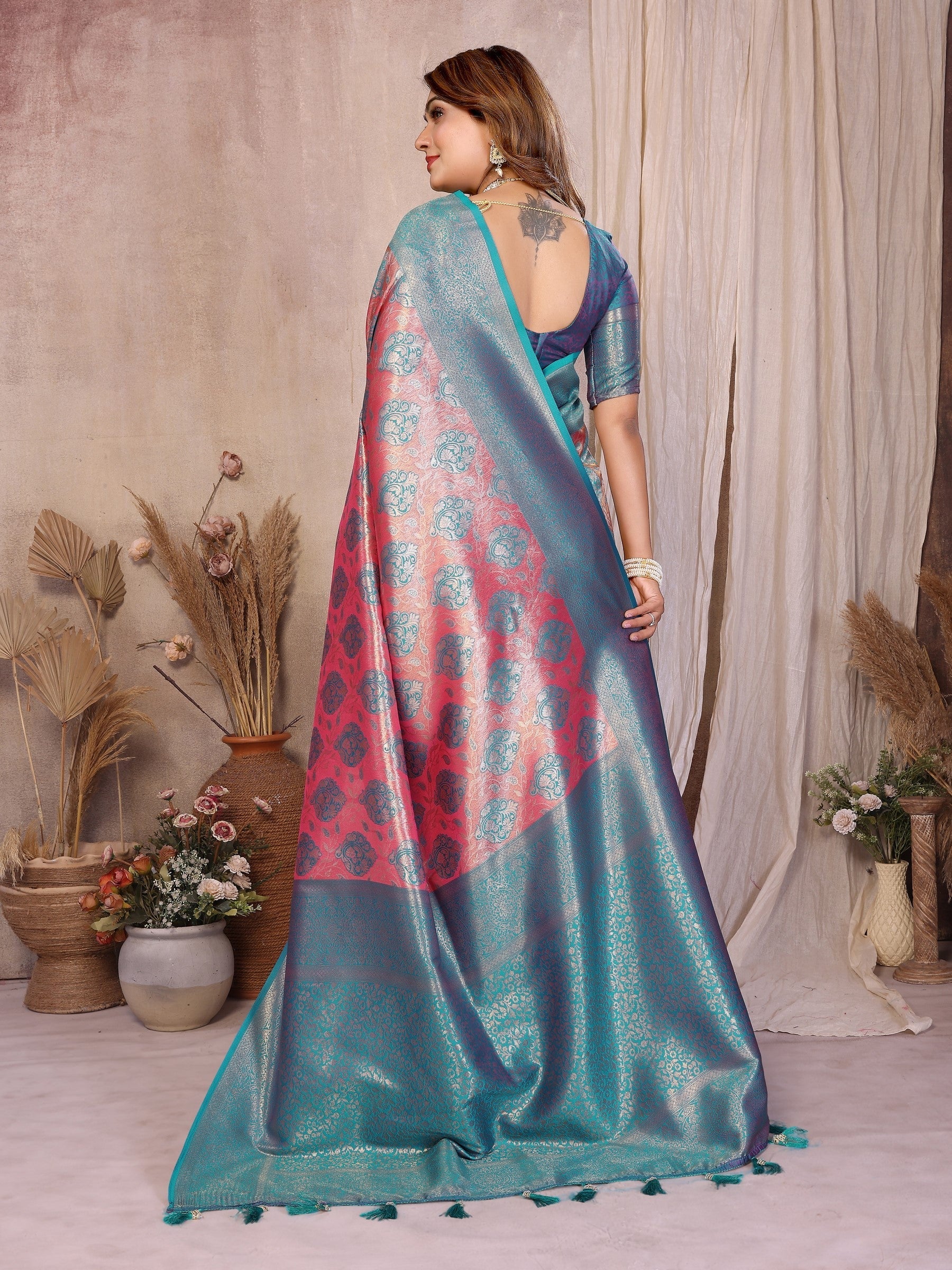 Anaita Banarasi Tissue Silk Saree - Distacart