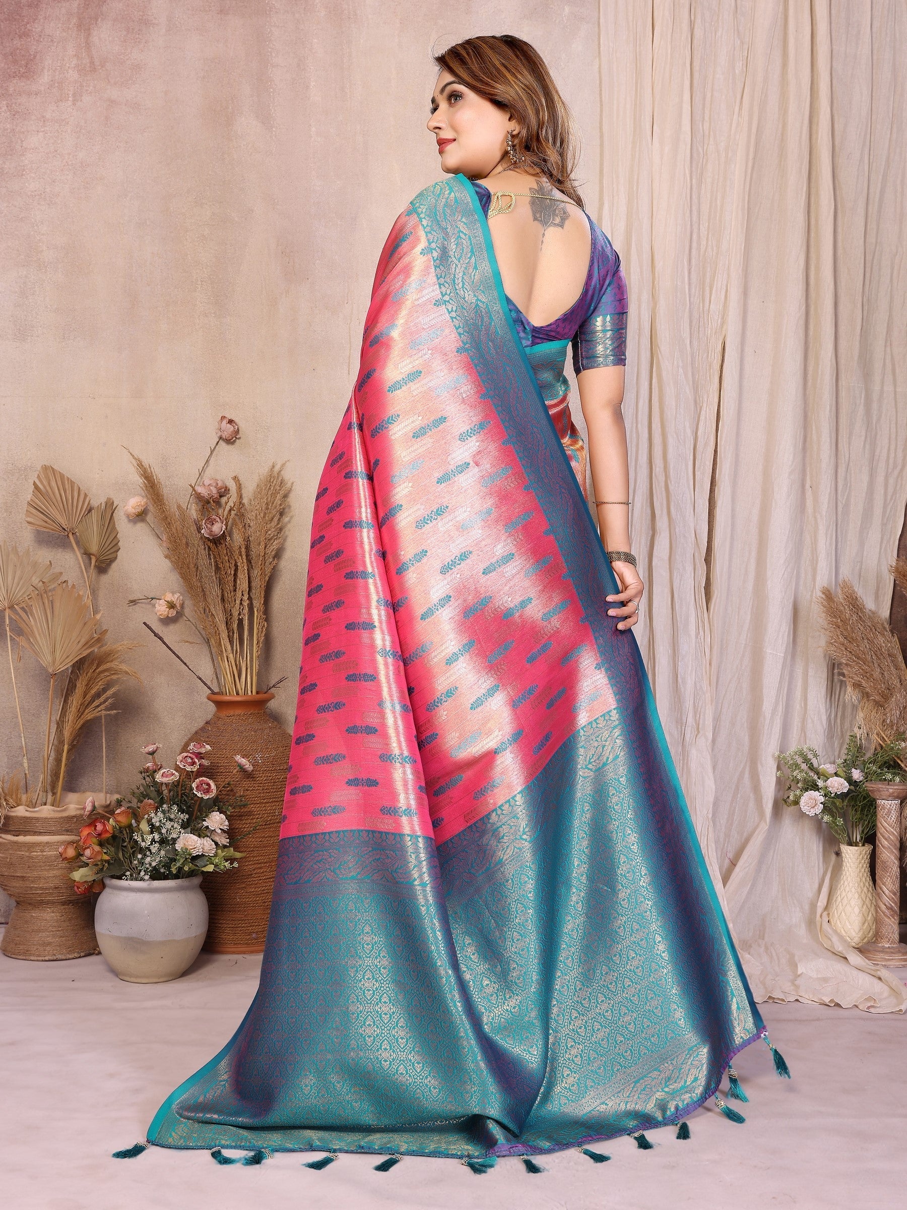Anaita Banarasi Tissue Silk Saree - Distacart