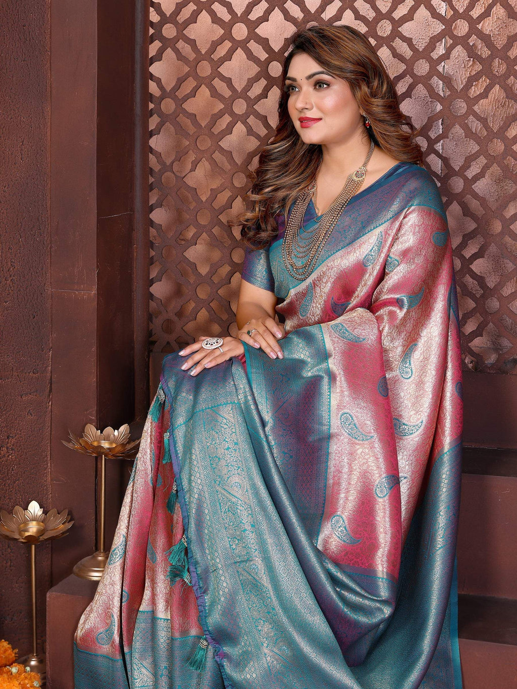 Anaita Banarasi Tissue Silk Saree - Distacart