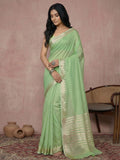 Anaita Rama Cotton Saree With Blouse - Distacart