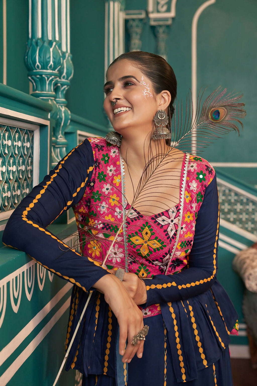 AI Fashion Multi Color Poly Maska Silk Designer Navratri Lehenga Choli Collection