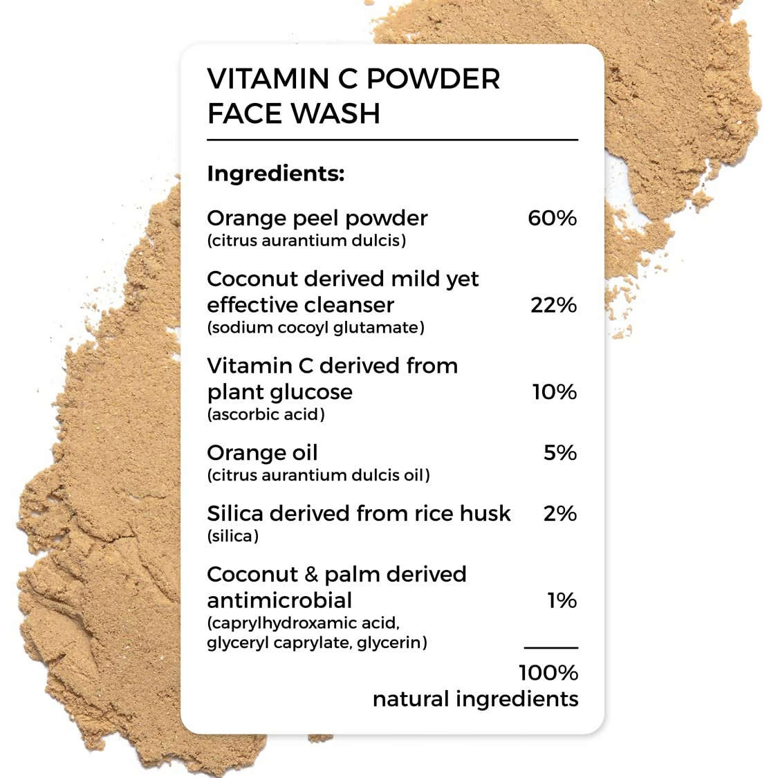 Brillare 100% Natural Vitamin C Powder Face Wash For Pigmentation & Dark Spots