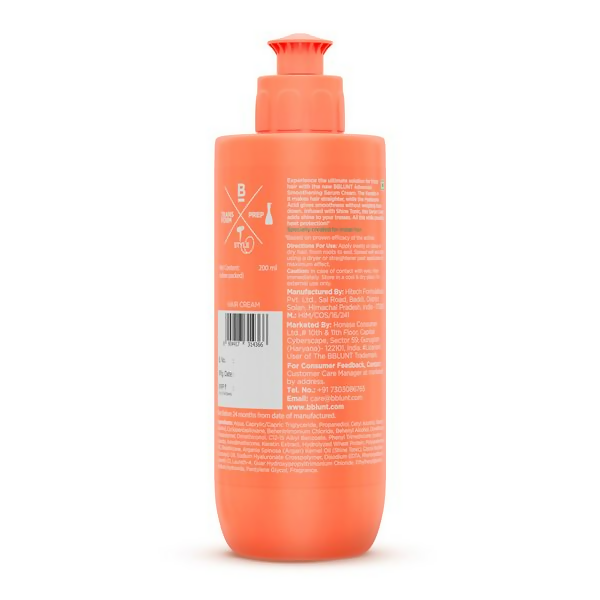BBlunt Advanced Smoothening Serum Cream with Keratin & Hyaluronic Acid - Limited Time Offer - Distacart