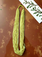 Inhanns Rangsaaz 20-Layer Luxe Long Beaded Only Necklace - Lemon Yellow Only Necklace
