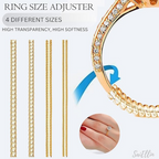 Saiellin Ring Size Adjuster For Loose Rings - Gold - Distacart