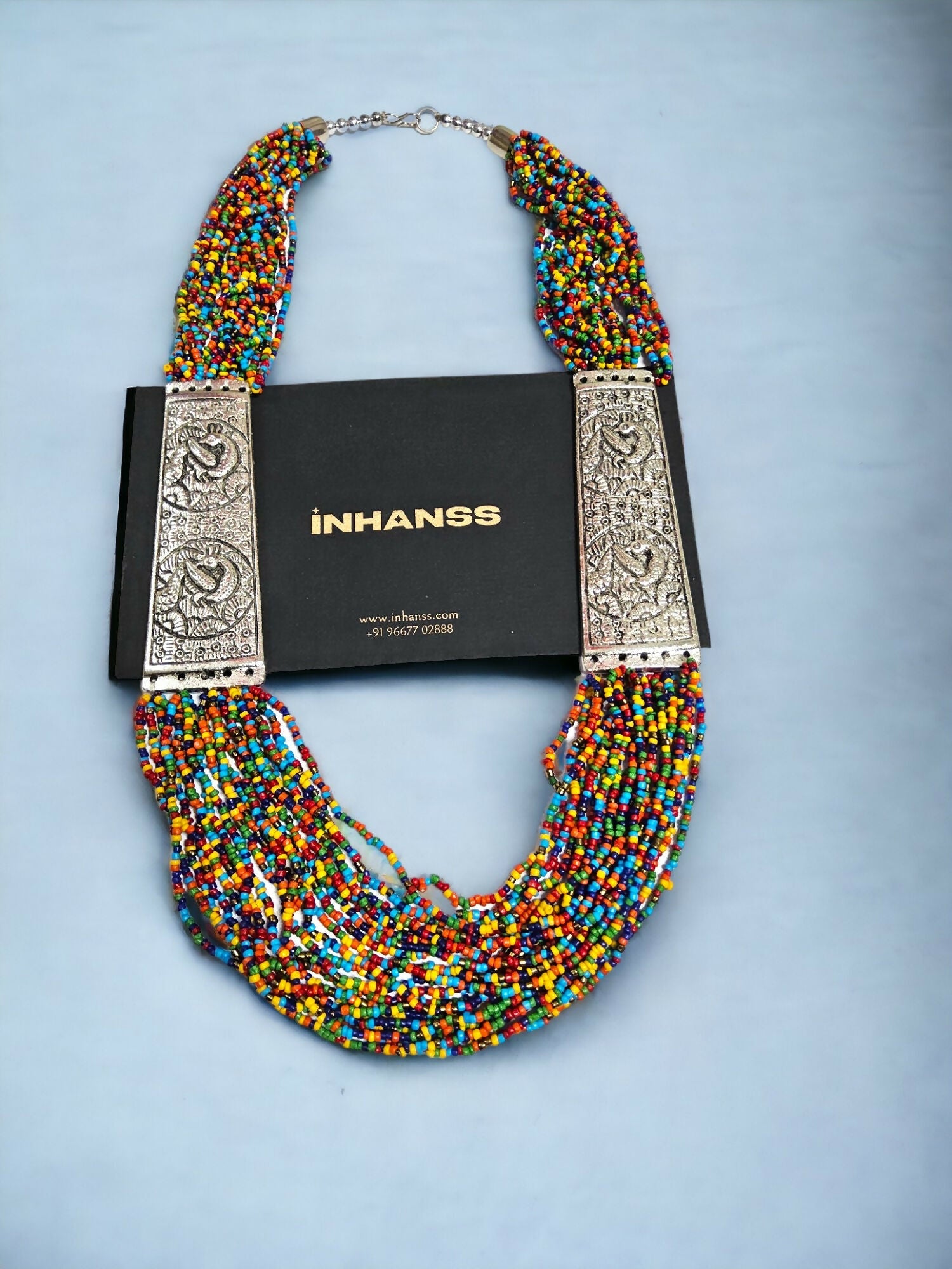 Inhanns Saree Shobha Statement Necklace - Multicolour Necklace