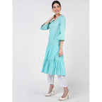Cheera Women's A-Line Khadi Print Kurta (CH072K)