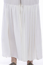 Mominos Fashion Reyon Cotton Off White Palazzo - Distacart