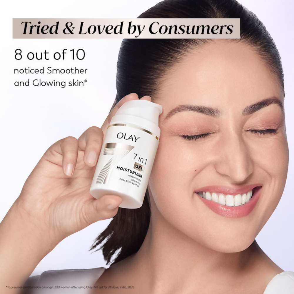 Olay 7in1 Gel Moisturizer with Niacinamide, Vitamin C, Collagen Peptide - Distacart