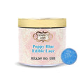 poppy blue edible lace 100g