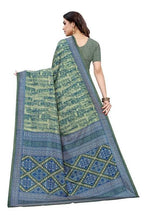 Vamika Printed Green Crepe Silk Saree (ICE GREEN)