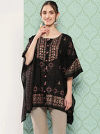 Yufta Printed Kimono Sleeve Ethnic Kaftan Top