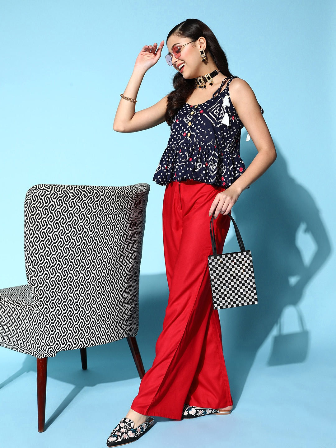 Yufta Printed Pure Cotton Top