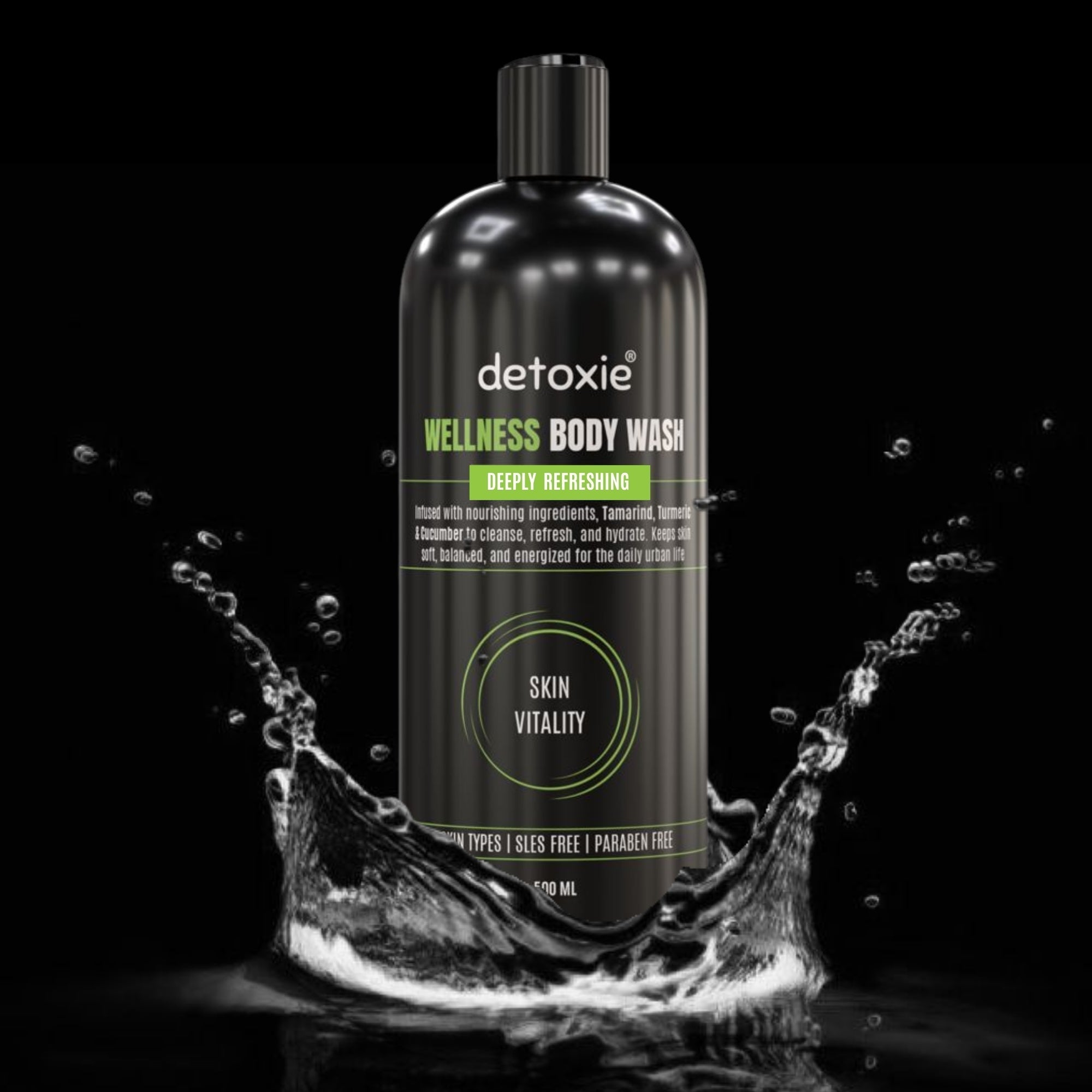 Detoxie Wellness Body Wash & Body Scrub Combo - Distacart