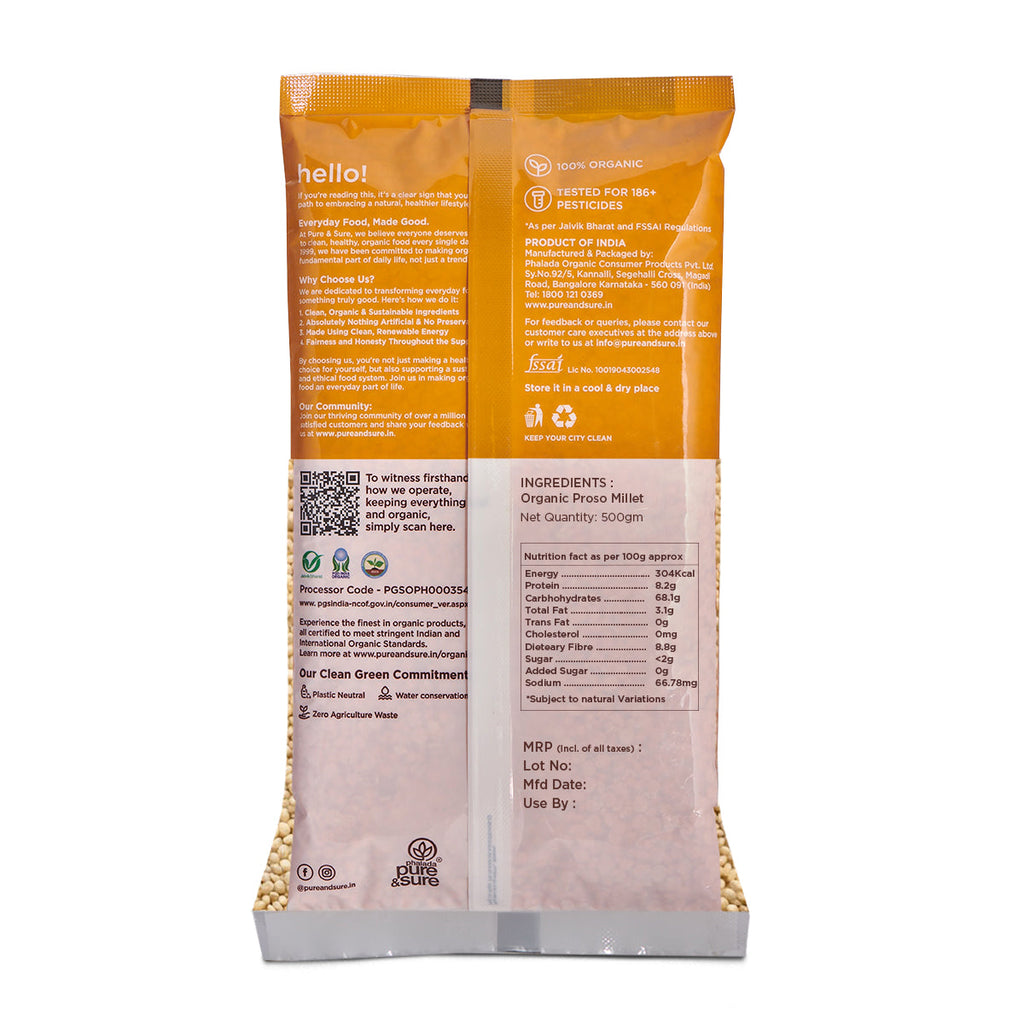 Pure & Sure Organic Proso Millet - Distacart