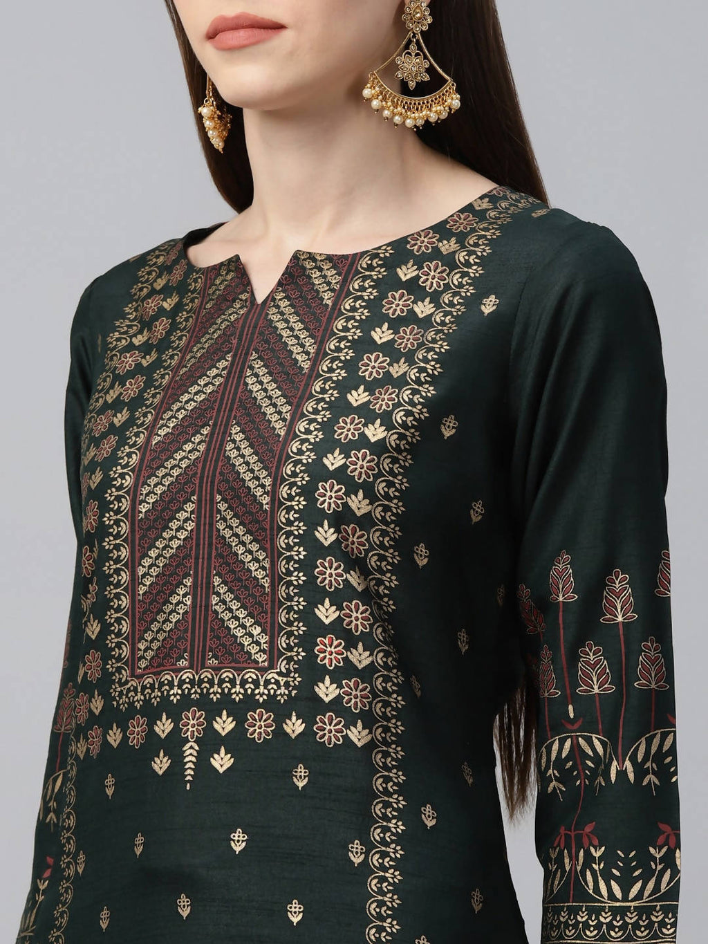 Cheera Printed Kurta Palazzo With Dupatta Set (CH117KPD)