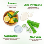 Mamaearth Lemon Anti-Dandruff Shampoo with Lemon & Aloe Vera for Itchy & Flaky Scalp - Distacart