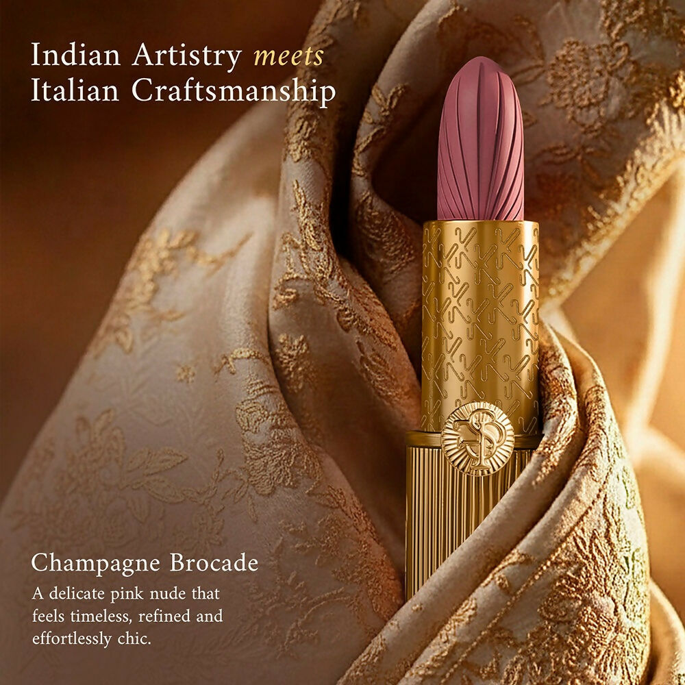 Kay Beauty x Falguni Shane Peacock Luxe Matte Lipstick - Champagne Brocade - Distacart