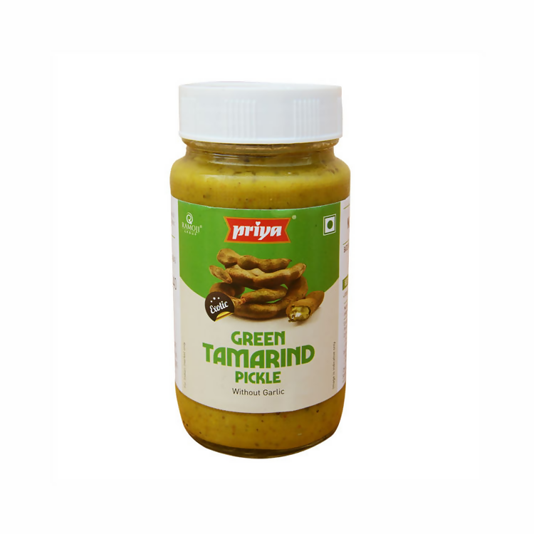 Priya Green Tamarind Pickle Without Garlic - Distacart