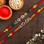 American Diamond Rakhi Set & Amul Milk Chocolates