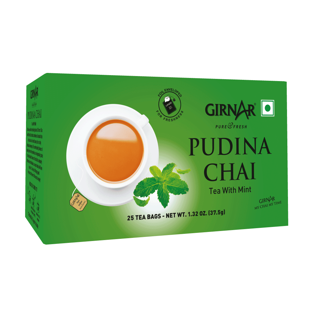 Girnar Black Tea Bags - Pudina - Distacart