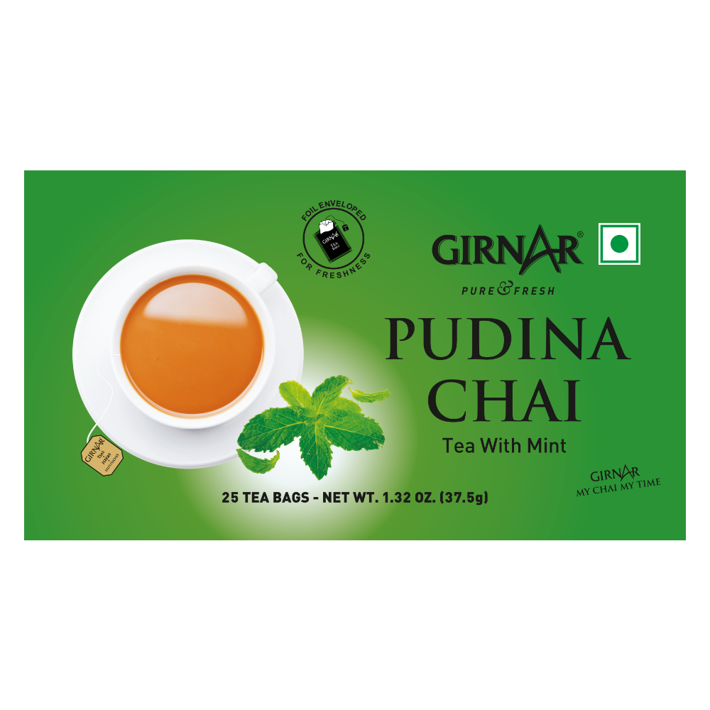 Girnar Black Tea Bags - Pudina - Distacart