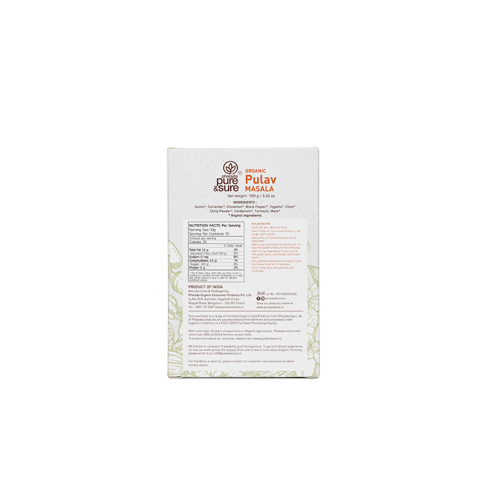 Pure & Sure Organic Pulav Masala - Distacart