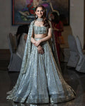 Jyoti Fashion Classy Grey Faux Georgette 3MM & 7MM Sequins Embroidery Lehenga Choli with Dupatta