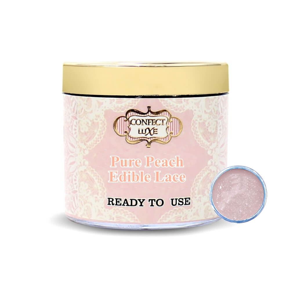confect pure peach edible lace 100 gms
