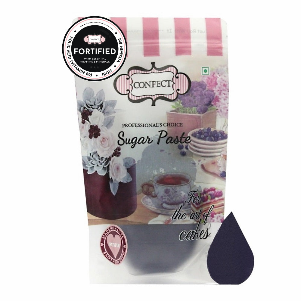 confect purple nutritional sugarpaste 1 kg