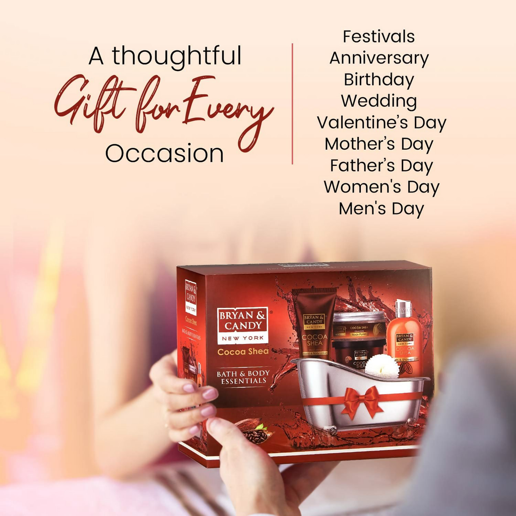 Bryan & Candy Cocoa Shea Bath Tub Collection Gift Set Kit