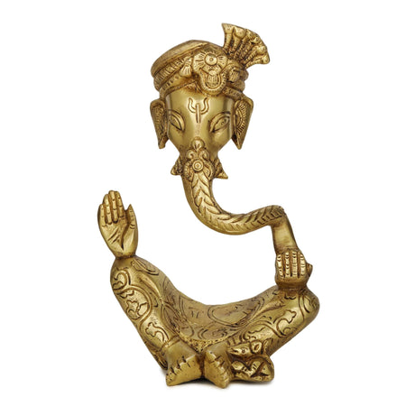 Devlok Vighnaharta Ganpati Pital Murti Idol