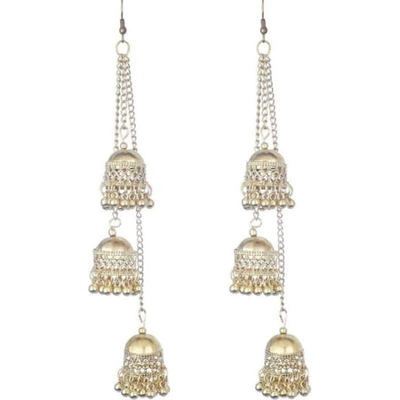 MS Fashion India Muskan Fancy Oxidized Dangle Long Jhumki Earrings