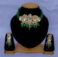 Joban Fashion Hand Made High Quality Gold Plated Base Metal Alloy Kundan Stone Studded Kundan Jewellery Set
