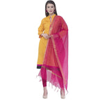A R SILK Magenta Color Vns Border Buti Dupattas and Chunnis