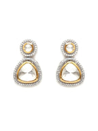 Kundan Earrings (silver) - Ruby Raang - Distacart