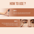 Glam21 Ultra HD Liquid Concealer for HD Finish - Light Ivory - Distacart