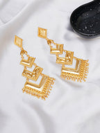 Golden Earrings (Gold) - Ruby Raang - Distacart