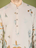 Vastranavya Exclusive Wedding Wear Viscose Rayon Thread Embroidered Work Kurta