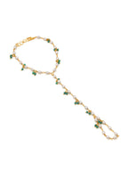 Ruby Raang Multi Pearl & Stone Haath Phool - Distacart