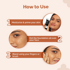 The Derma Co 1% Hyaluronic Hydrating High Coverage Foundation With SPF 40 PA+++ - 07 Cinnamon