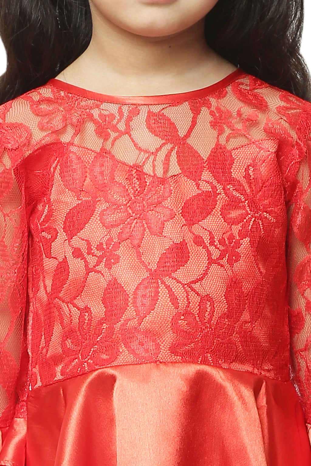 Asmaani Kids Party Wear Stylish Dresses, Perfect for Parties, Functions & Vacations - Red