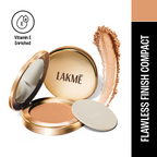 Lakme 9 To 5 Powerplay Matte Compact - Almond