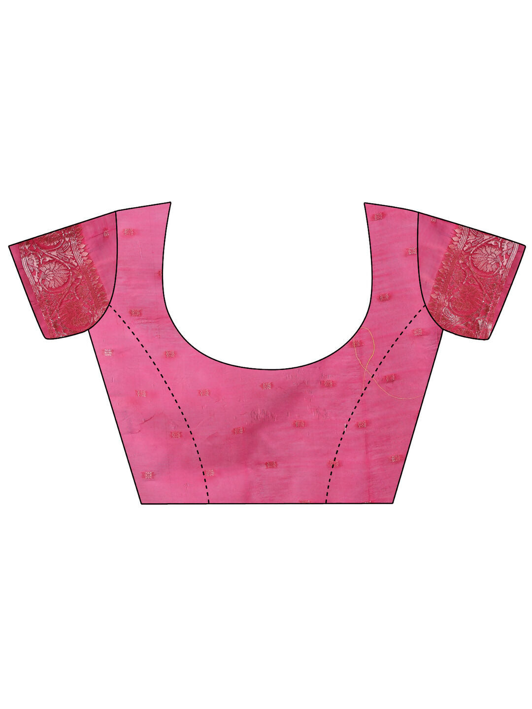 Shree Shyam Fashion Linen Cotton Pink Saree - Distacart