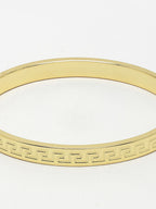 NVR Men's Gold-Plated Stainless Steel Kada Bracelet - Distacart