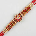Fancy Meenakari Rakhi and Cashew Jar - Distacart