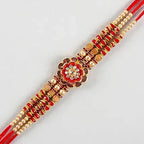 Fancy Meenakari Rakhi and Cashew Jar - Distacart