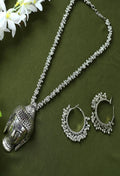 Mominos Fashion Johar Kamal Silver-Plated Brass Finish Budha Long Neckalce For Women - Distacart