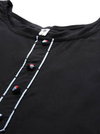 Yufta Black Kurta with Palazzo Set